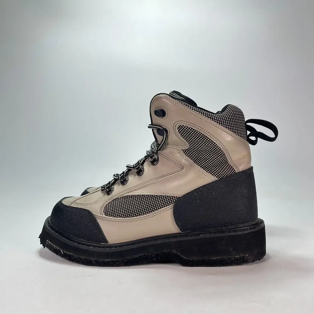 Hodgman H5 H-Lock Dark Grey Tan Outdoor Wading Fly Fishing Boots Men's Size 7